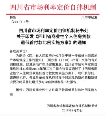 四川部分地區(qū)買(mǎi)二套房最低首付款比例調(diào)整為50%,今起實(shí).